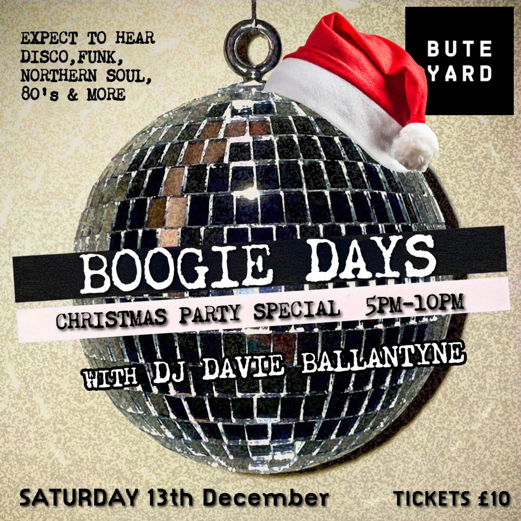 Boogie days - Christmas party, 13 December | Event in Rothesay | AllEvents