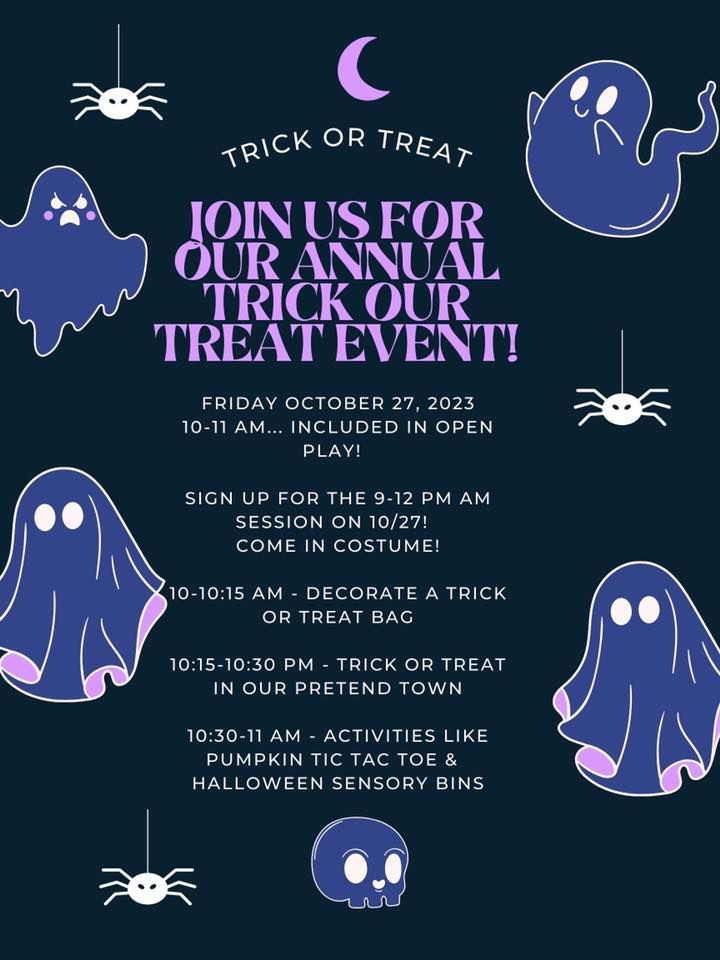 Annual Indoor Trick or Treating, Princeton Playspace, October 27 2023