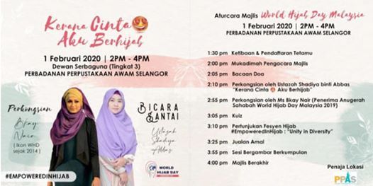 Majlis World Hijab Day Malaysia 2020 At Perbadanan Perpustakaan Awam Selangor Shah Alam
