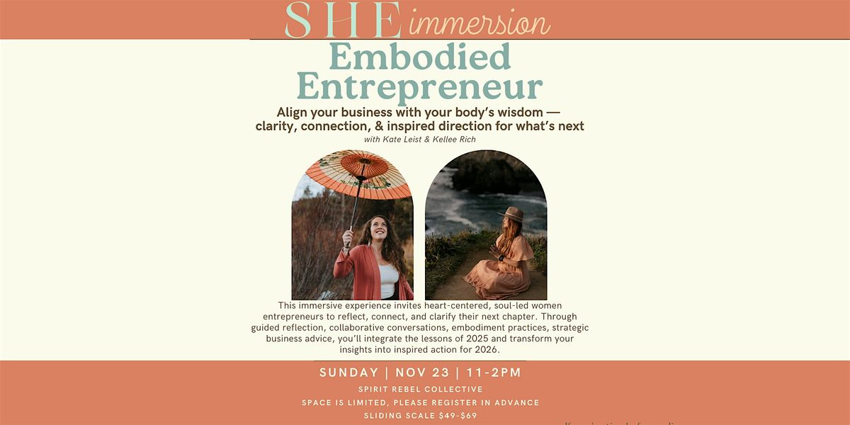 Embodied Entrepreneur Immersion | Event in Truckee | AllEvents