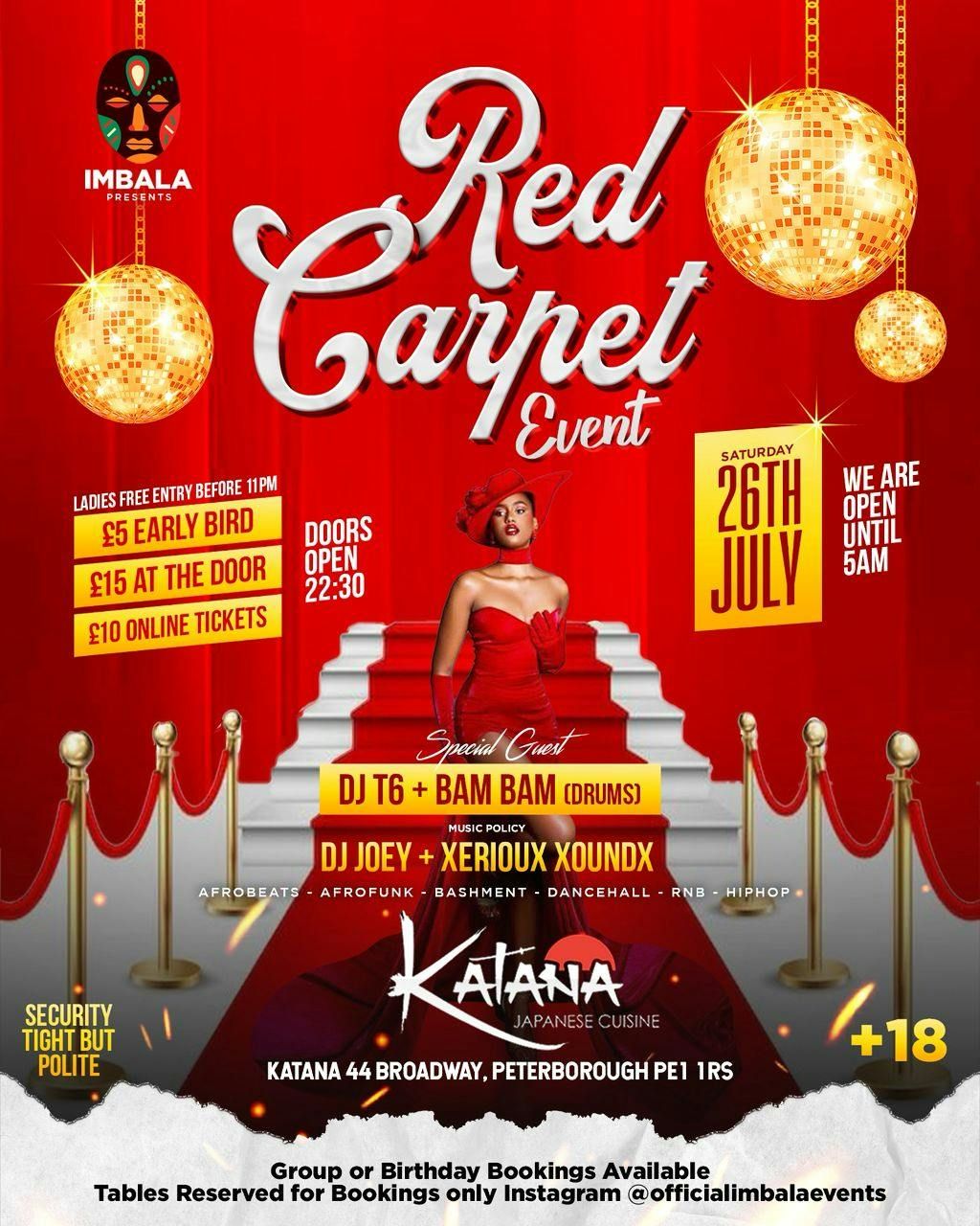 IMBALA RED CARPET SPECIAL , 26 July | Event in Peterborough | AllEvents