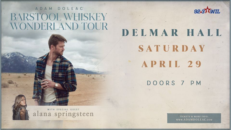 Adam Doleac Barstool Whiskey Wonderland Tour at Delmar Hall , Delmar