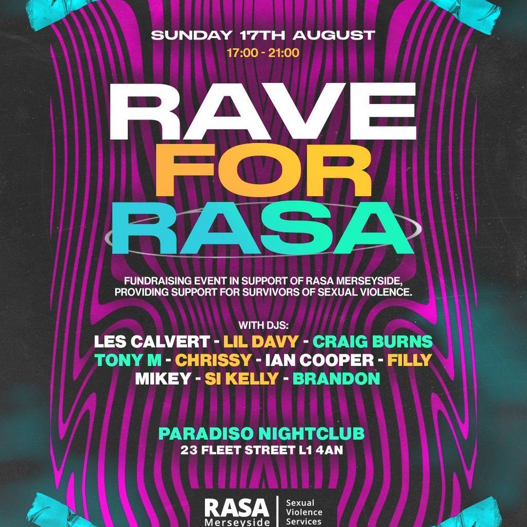 Rave for RASA, 17 August | Event in Liverpool | AllEvents