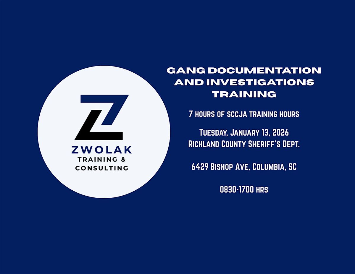 Gang Documentation and Investigations Training