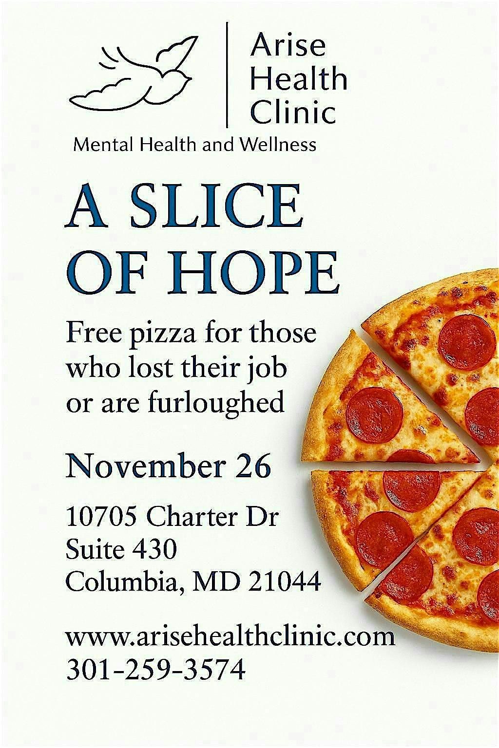 A Slice of Hope, 26 November | Event in Columbia | AllEvents