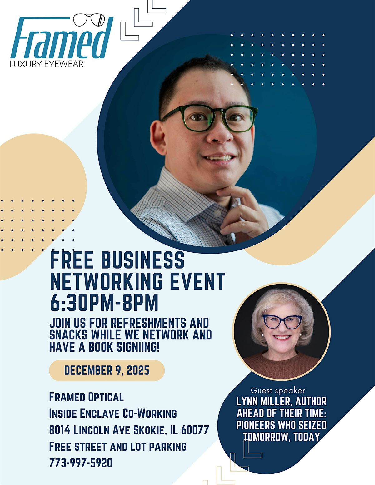 Framed Optical's FREE Skokie Business Networking Event, 9 December | Event in Skokie | AllEvents