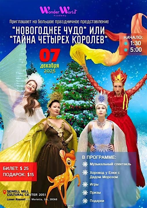 Новогоднее чудо или тайна  Четырех Королев, 7 December | Event in Marietta