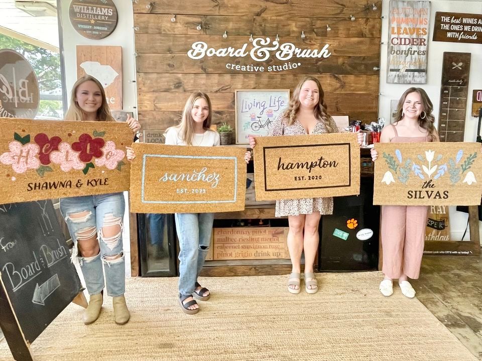 Mats & Mimosas Doormat + Spring Sidewalk SALE!, Board & Brush