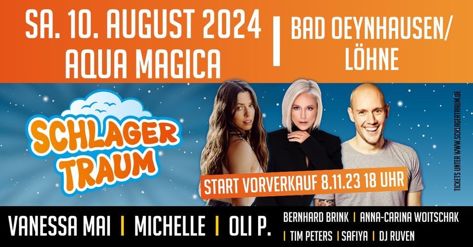 SCHLAGERTRAUM 2024 Das Schlagerfestival, Aqua Magica