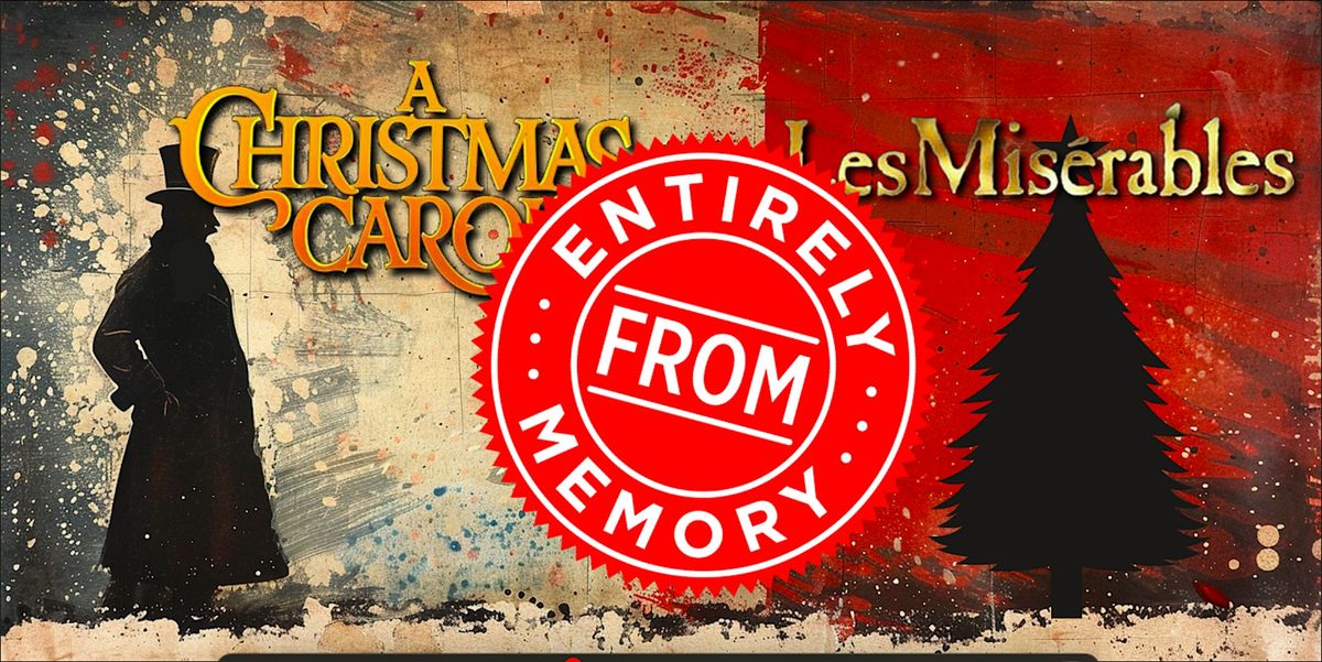 A Christmas Carol & Les Misérables Entirely From Memory, 18 December | Event in Brooklyn | AllEvents