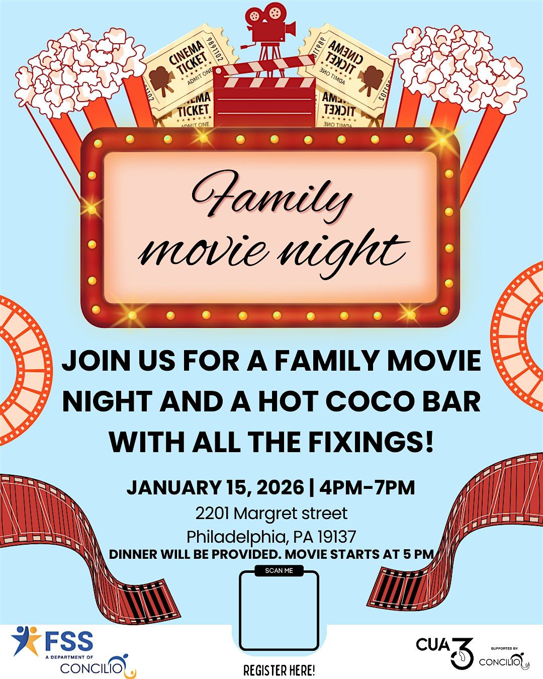 family movie night, 15 January | Event in Philadelphia | AllEvents