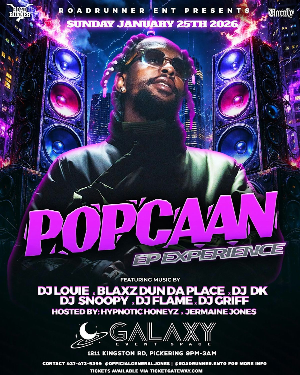 Popcaan Ep Experience @ Galaxy Event Space