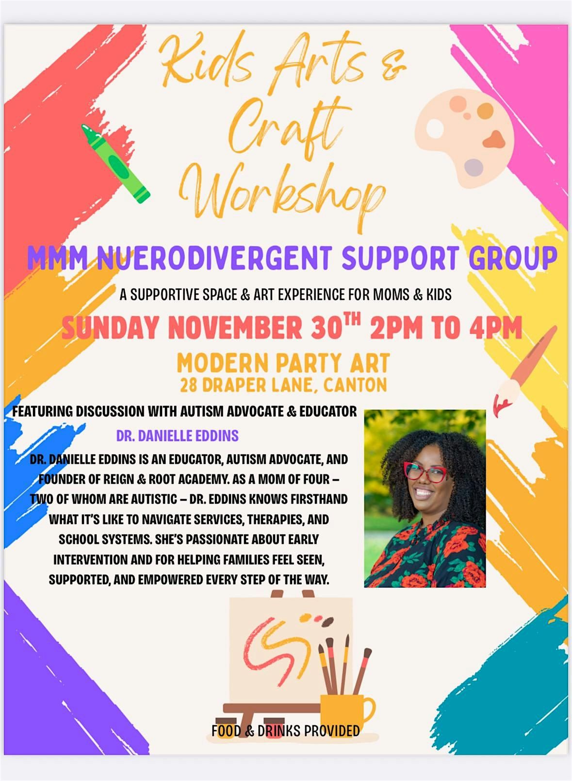 Art Class  For Moms with Neurodivergent Children, 30 November | Event in Canton | AllEvents
