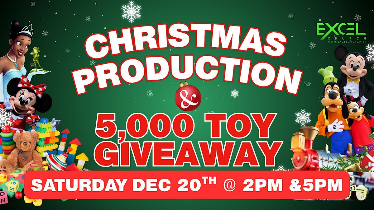 Excel Church Christmas Production & Big Toy Giveaway 2025, 20 December | Event in Conyers | AllEvents