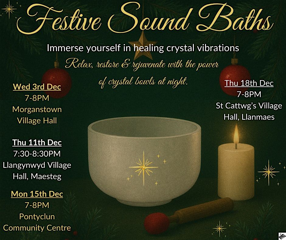 December  Sound Baths - Llangynwyd Village Hall, 11 December | Event in Maesteg | AllEvents