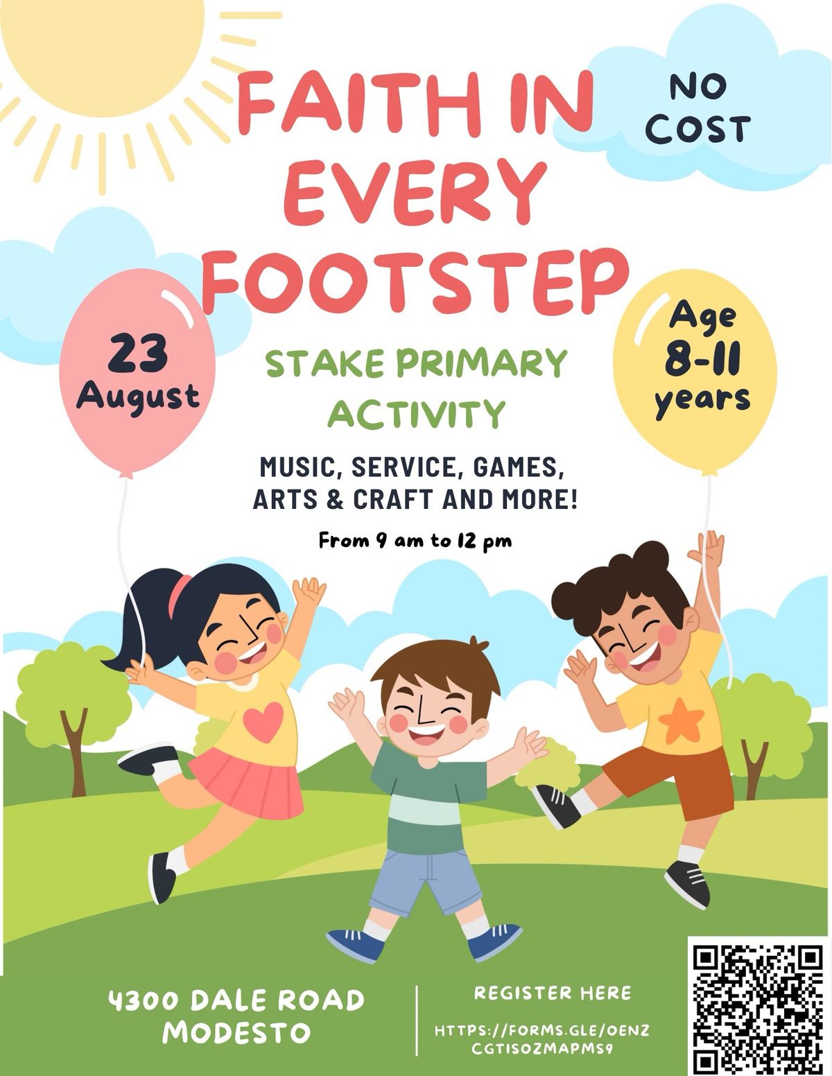 Faith in Every Footstep Event, 23 August | Event in Modesto | AllEvents