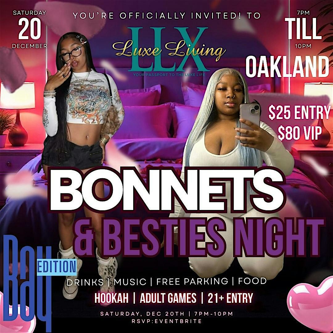 BONNETS & BESTIES NIGHT – BAY EDITION, 20 December | Event in Oakland | AllEvents