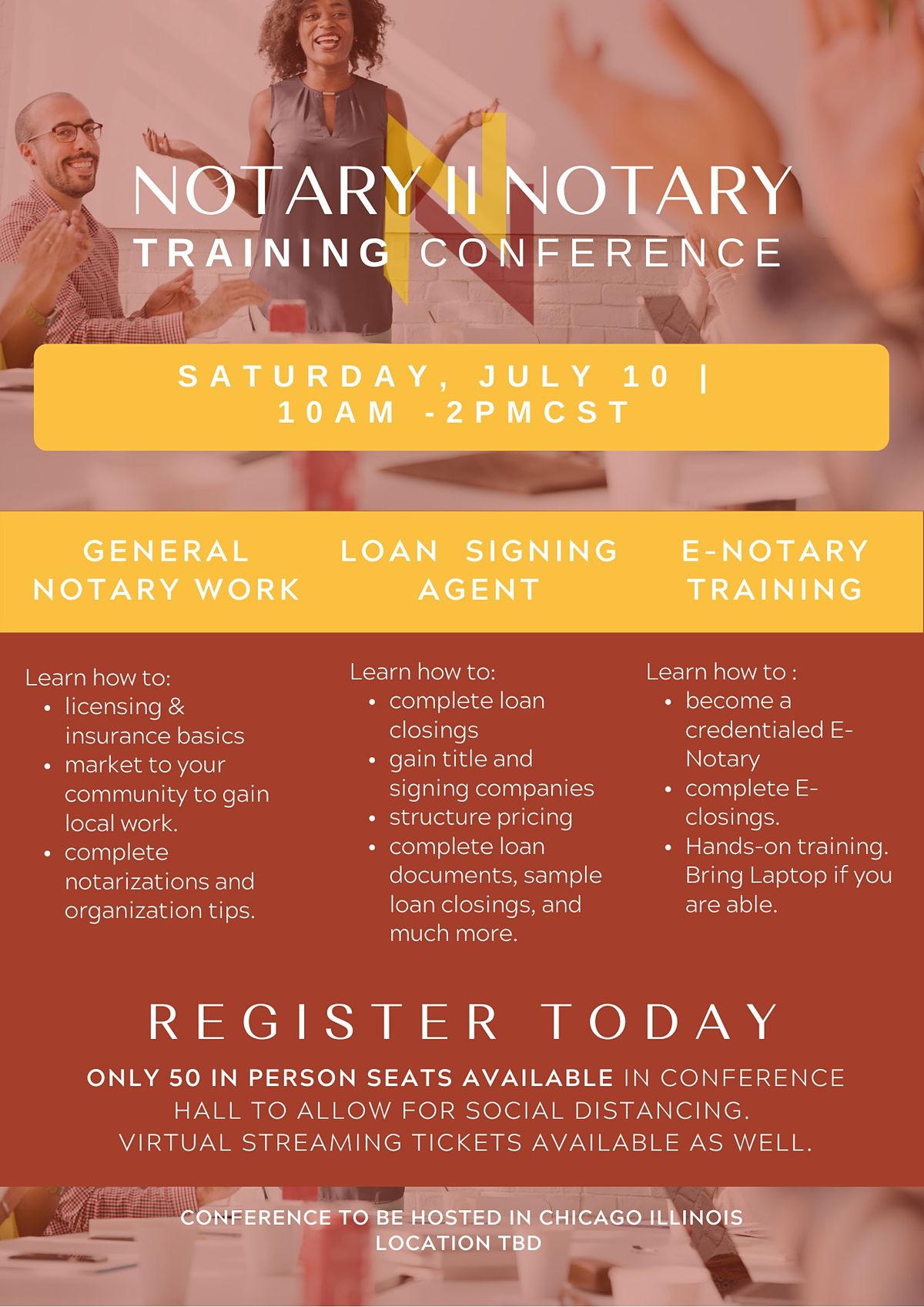 Notary Training Conference Chicago, Illinois, The Talbott Hotel