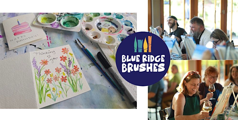 Watercolor Card Making Workshop at the Blue Ridge Brushes Studio, 1110 ...