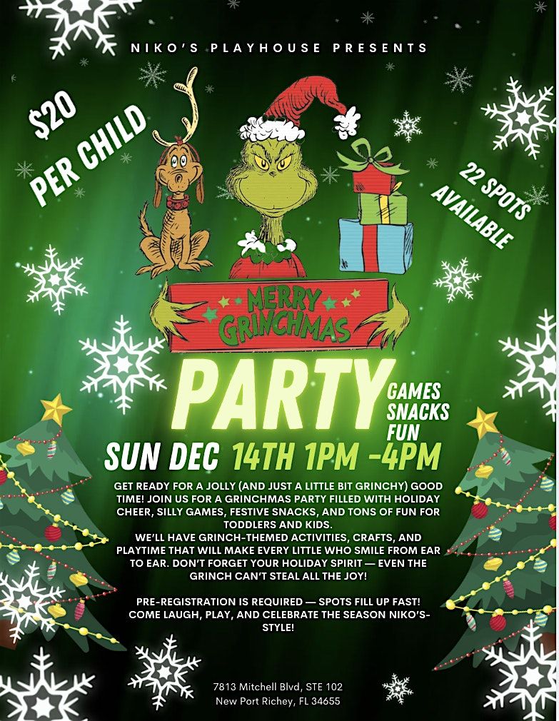 Grinchmas Party, 14 December | Event in New Port Richey | AllEvents
