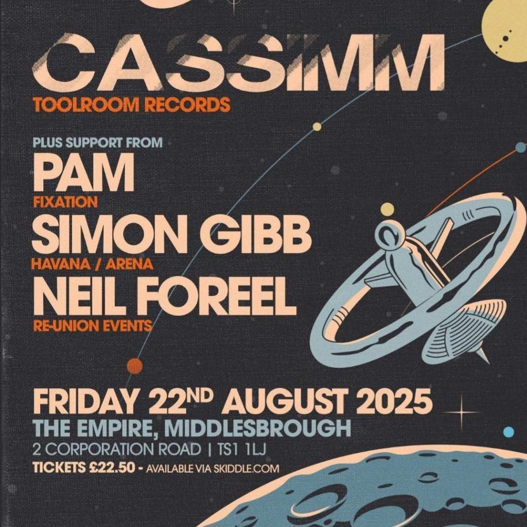 Fixation presents : CASSIMM and guests, 22 August | Event in Middlesbrough | AllEvents