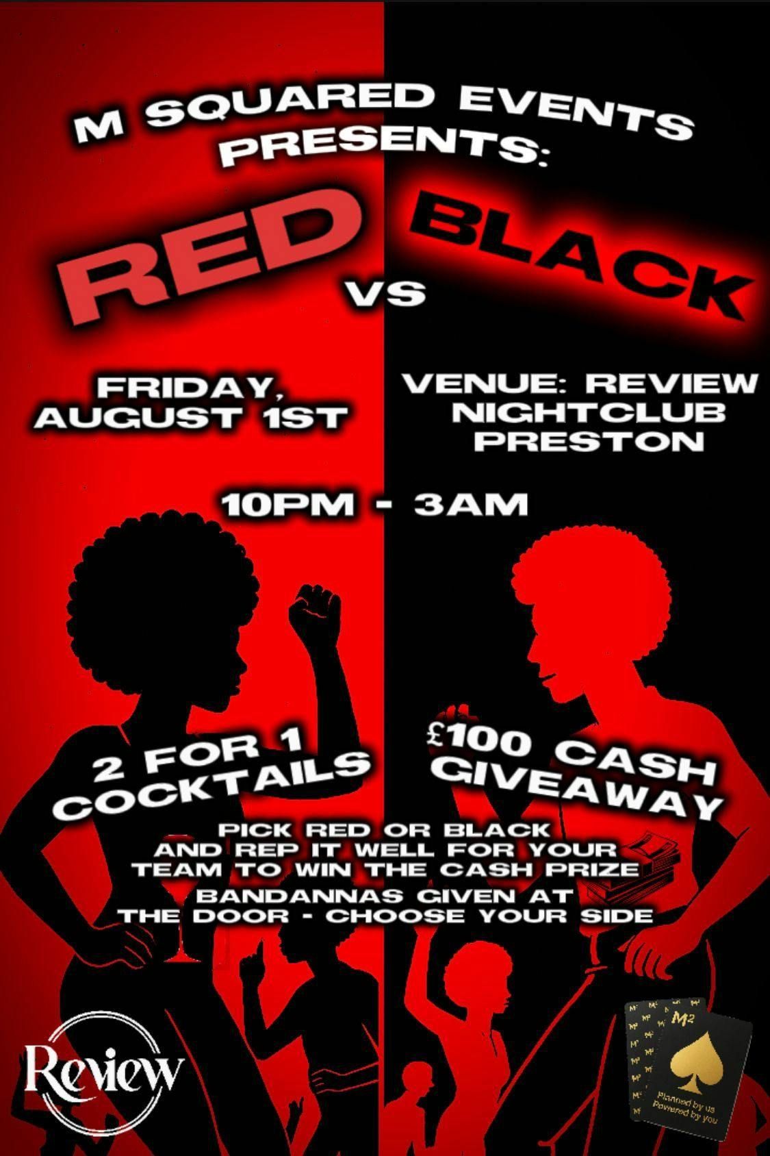 Red vs Black by Msquared Events, 1 August | Event in Preston | AllEvents