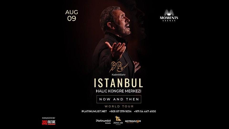 Kadim Al Sahir Live at Haliç Congress Center in Istanbul, 9 August | Event in Istanbul | AllEvents
