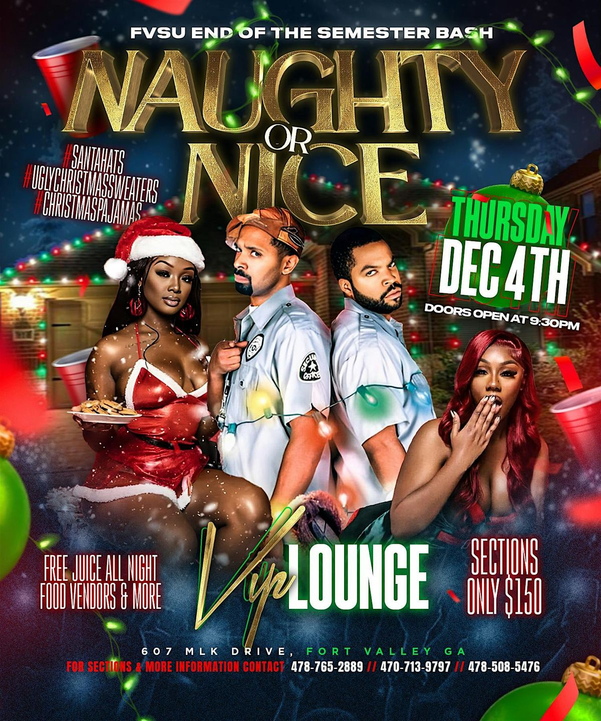 Naughty or Nice FVSU End of The Year Party, 4 December | Event in Fort Valley | AllEvents