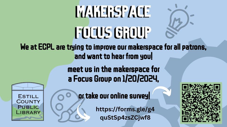 Makerspace Focus group, Estill County Public Library, Irvine, January 20 2024 AllEvents.in