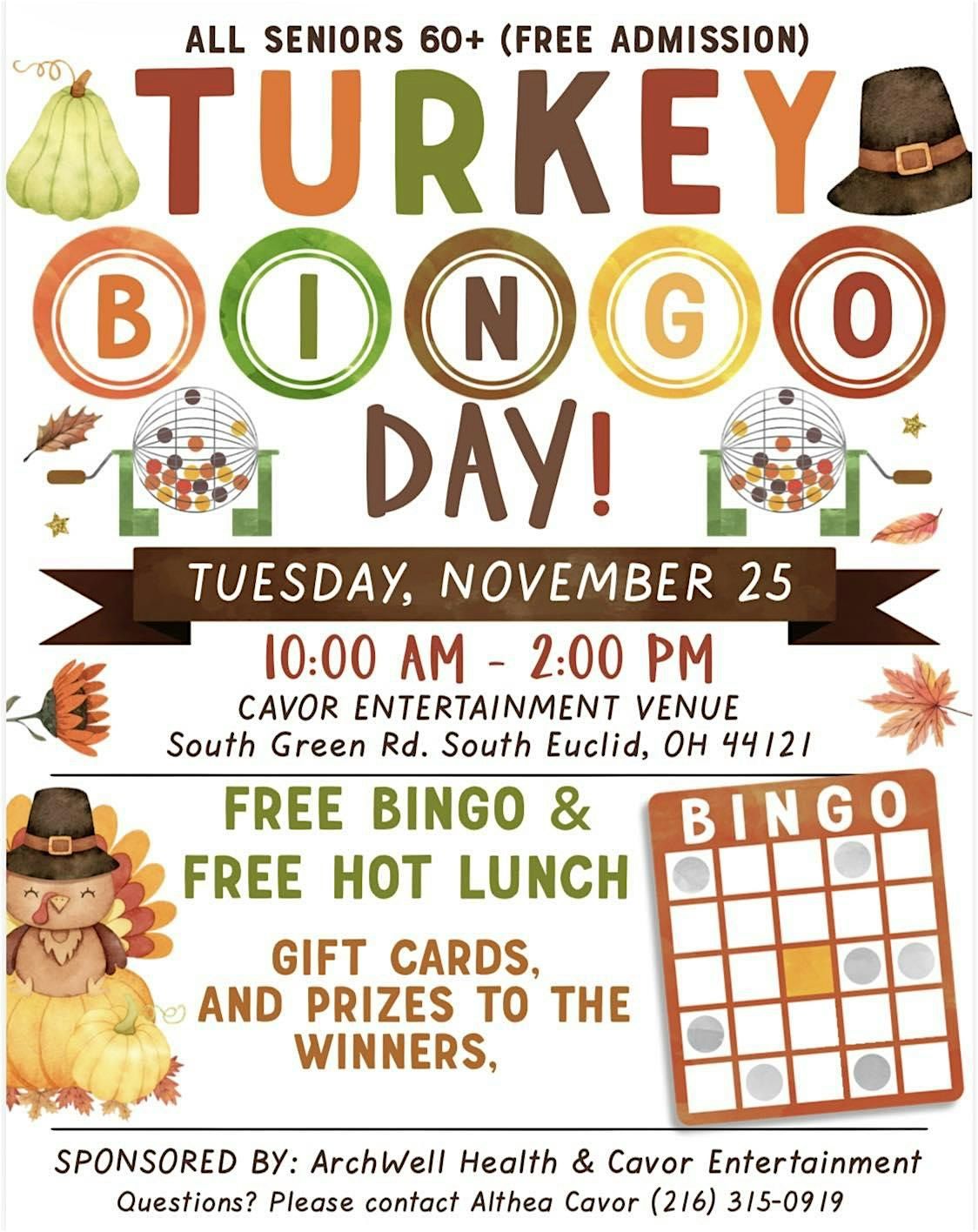 Live Jazz, Bingo, and Senior Luncheon FREE Admission Ages 60 and up | Event in South Euclid | AllEvents