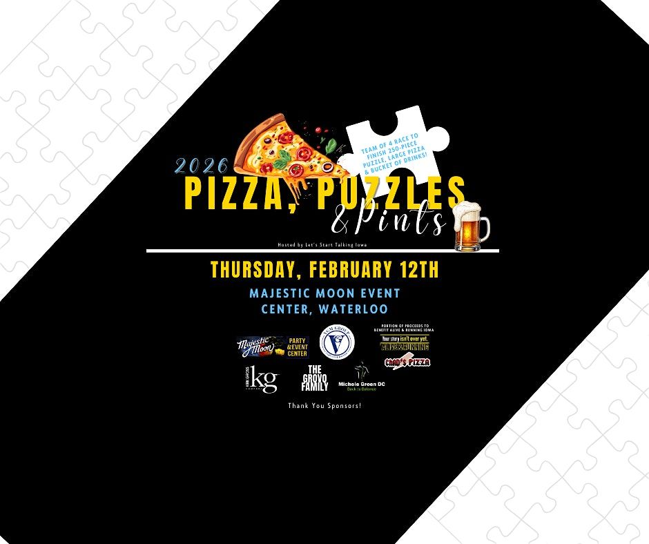 2026 Pizza, Puzzles & Pints, 12 February | Event in Waterloo | AllEvents