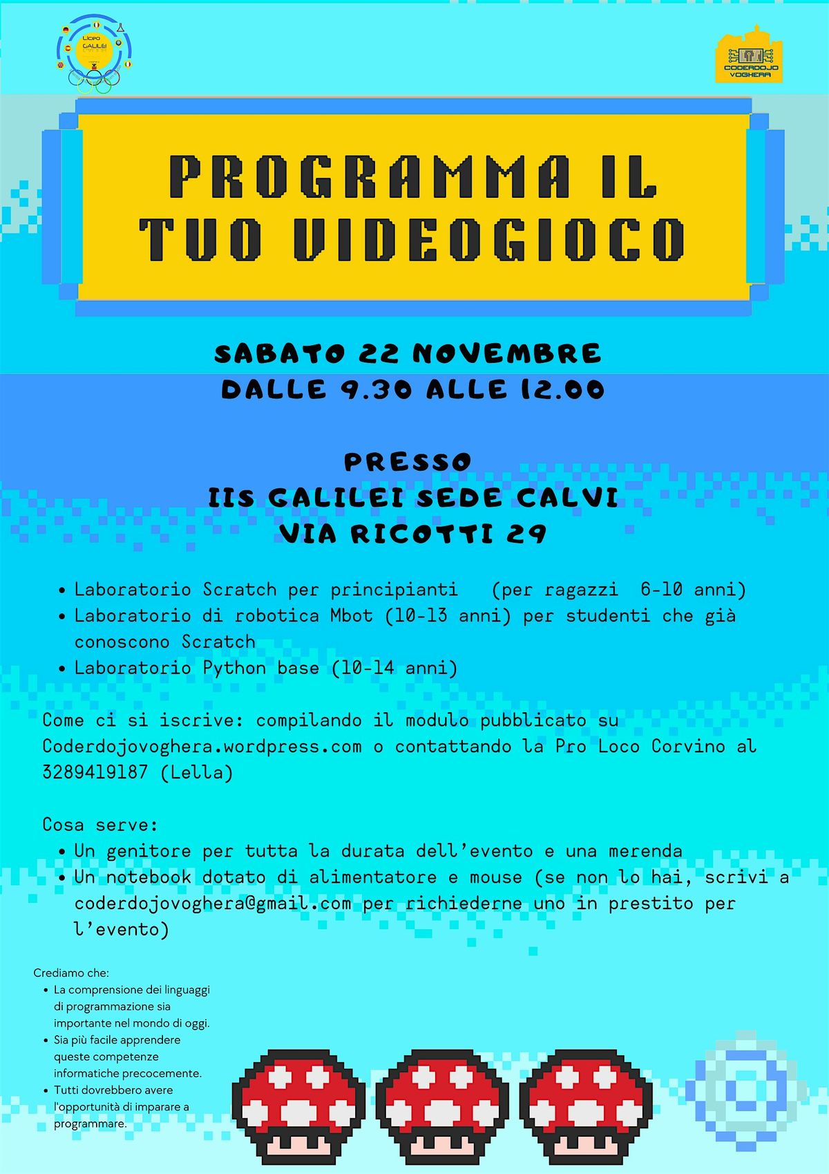Coderdojo Voghera: crea il tuo videogioco! | Event in Voghera | AllEvents