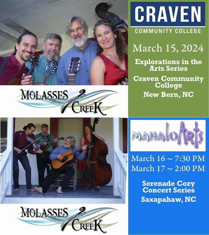 Molasses Creek, Orringer Auditorium, New Bern, 15 March 2024 AllEvents.in