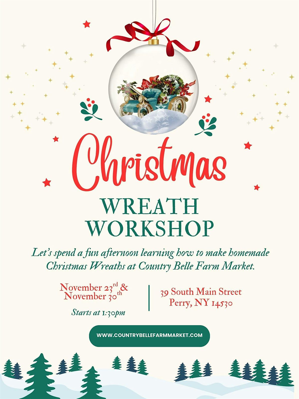 Wreath Decorating Class, 30 November | Event in Perry | AllEvents