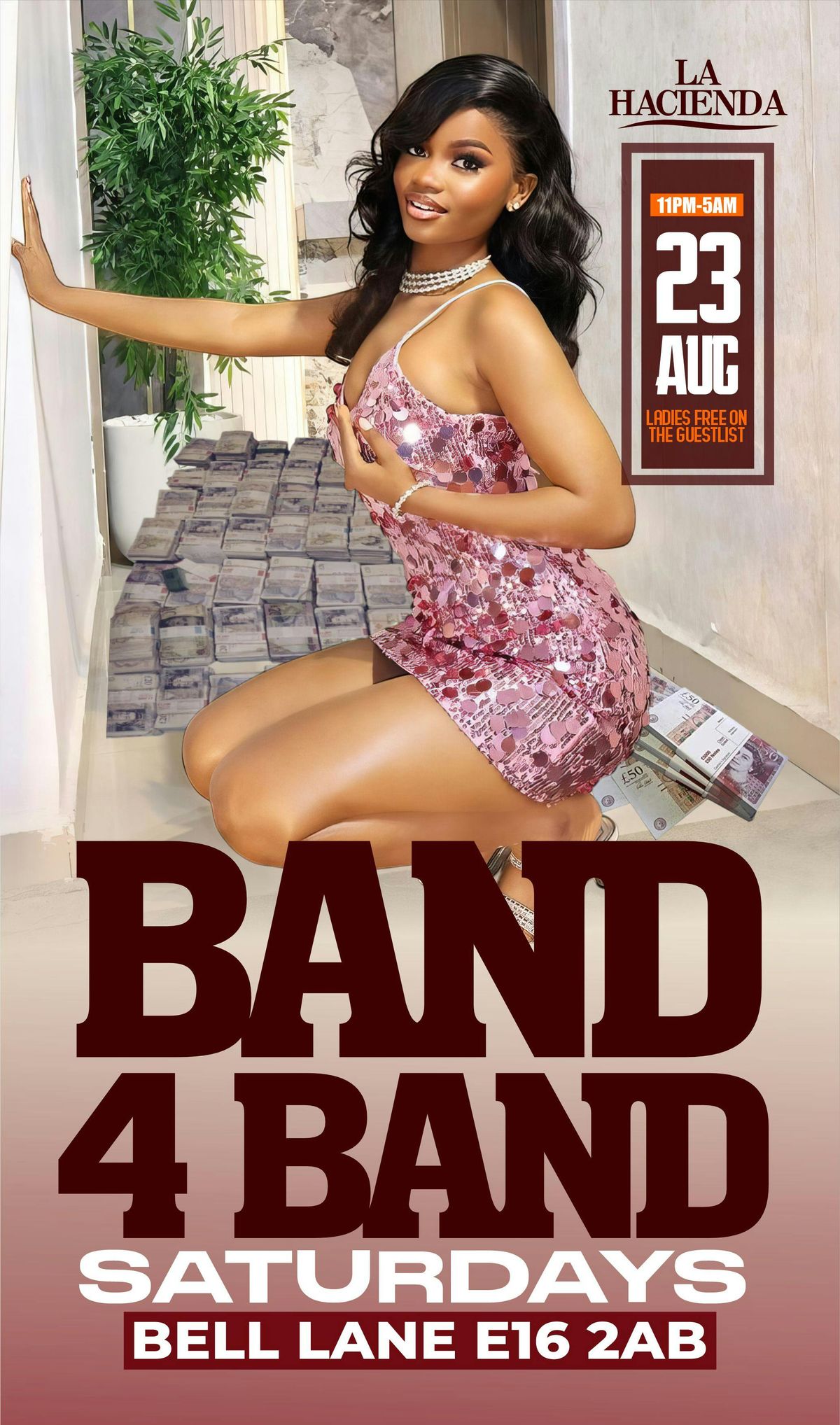 BAND 4 BAND | SATURDAYS | Sat 23rd of AUG | @ LA HACIENDA E16 2AB, 23 August | Event in Barking | AllEvents