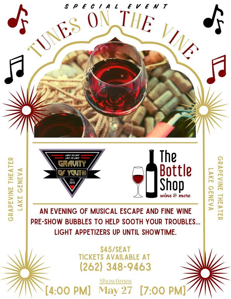 Tunes on the Vine, The Bottle Shop Lake Geneva, 27 May 2023