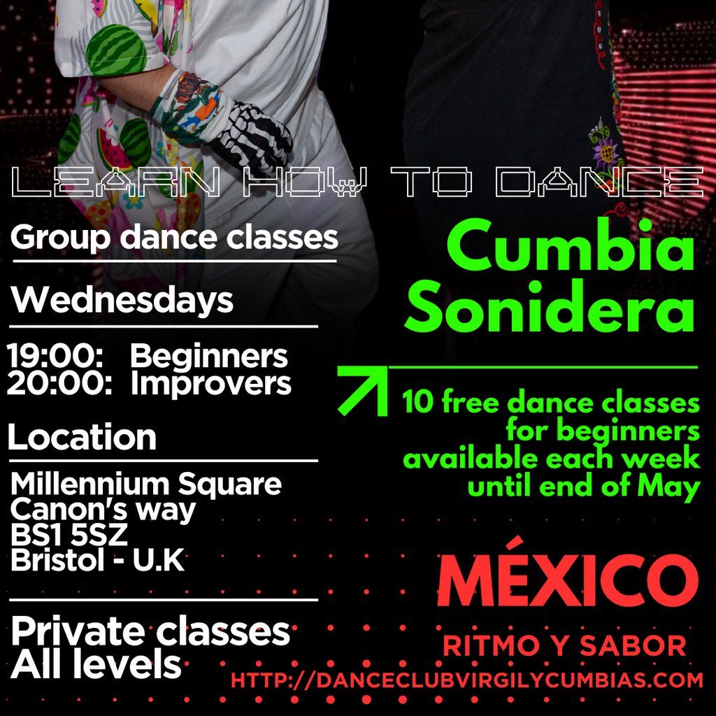 Learn how to dance Cumbia Sonidera [ Mexico ], 21 May | Event in Bristol | AllEvents
