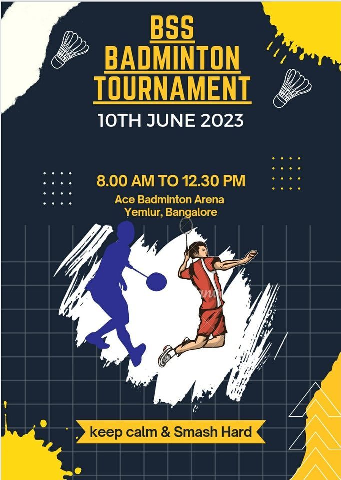 BSS Badminton Tournament 2023, ACE Badminton Arena, Bangalore, 10 June
