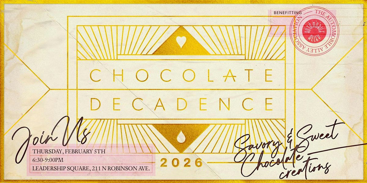 Chocolate Decadence 2026, 5 February | Event in Oklahoma City | AllEvents