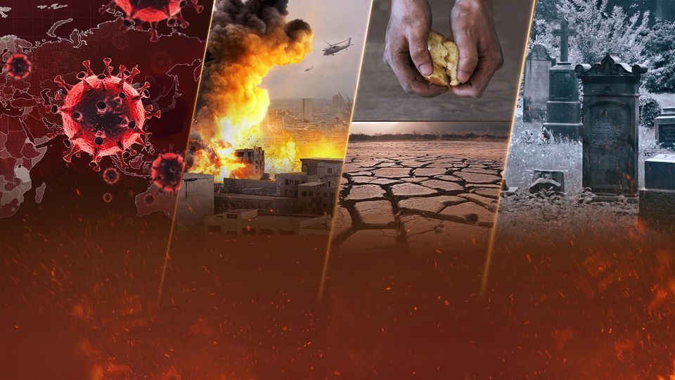 Attention! Have the Four Horsemen Symbolizing Conquest, War, Famine
