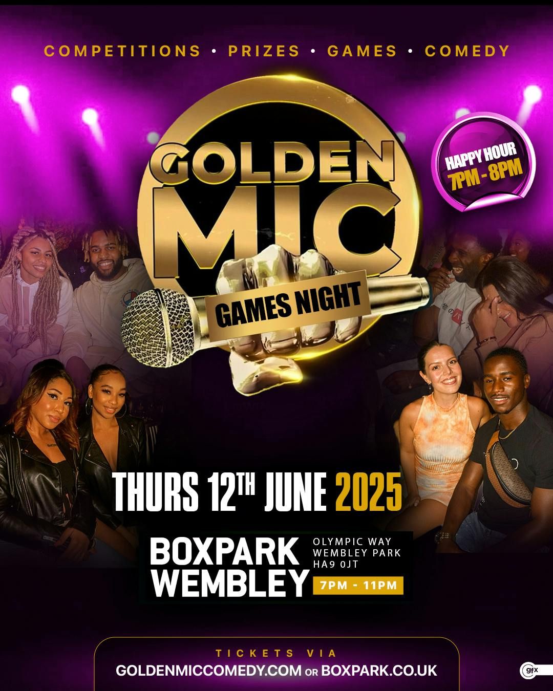 GOLDEN MIC GAMES NIGHT (Wembley), 12 June | Event in Harrow | AllEvents