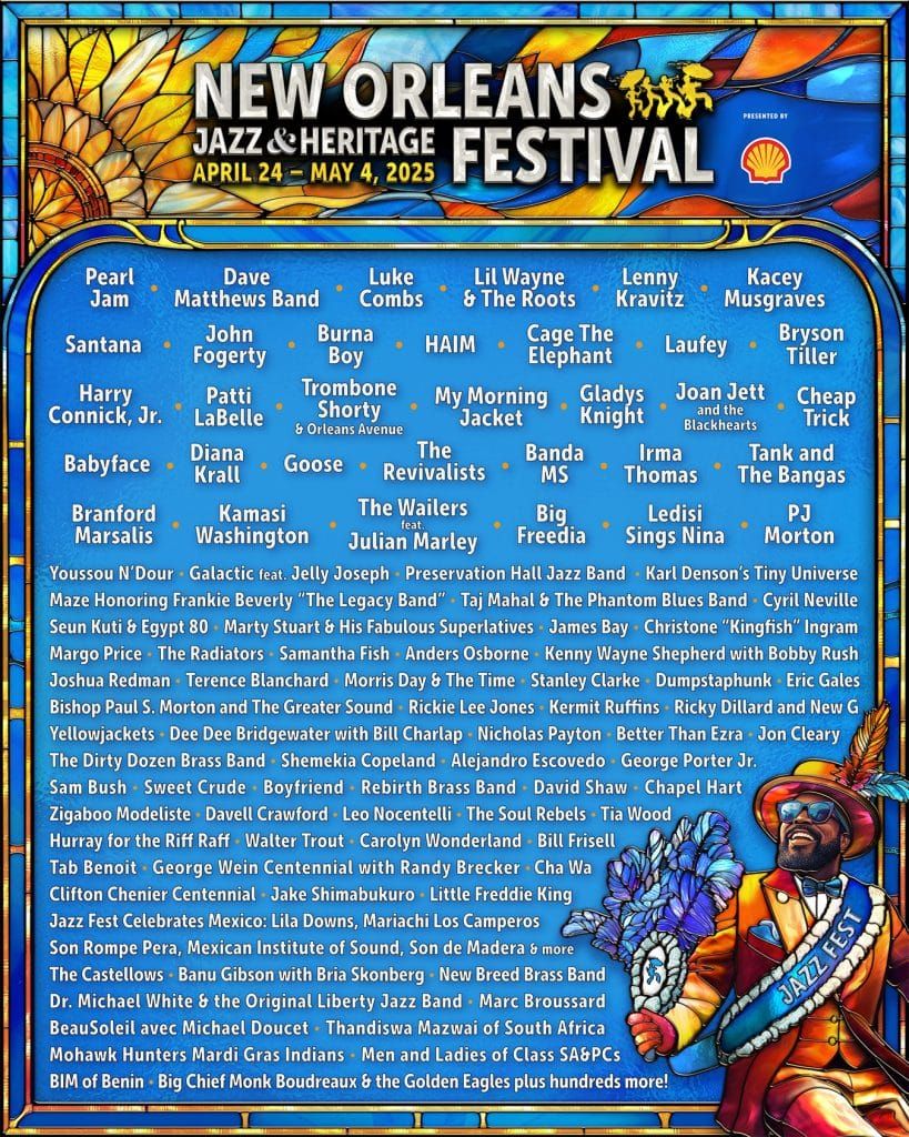 2025 New Orleans Jazz And Heritage Festival: Weekend 2: Lenny Kraivtz  My Morning Jacket  Patti LaBelle  Trombone Shorty & Orleans Avenue - Sunday