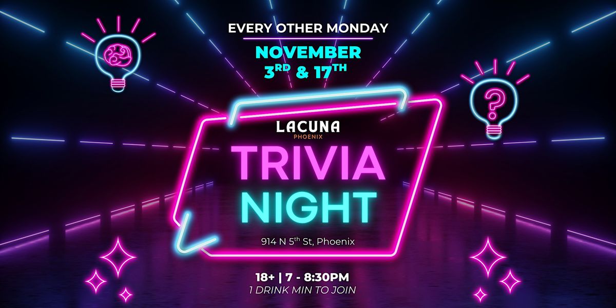 TRIVIA NIGHT at Lacuna Kava Bar | Event in Phoenix | AllEvents