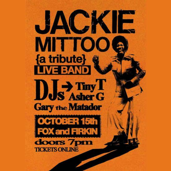 Jackie Mitoo (A Tribute), Fox & Firkin, Bromley, 15 October 2026 ...