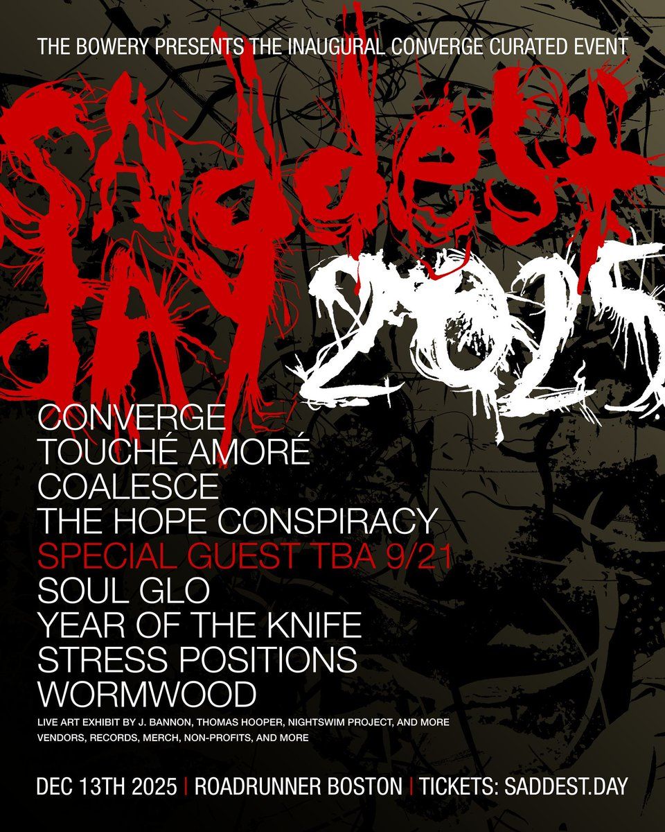 Saddest Day: Touche Amore  Coalesce & The Hope Conspiracy, 12 December | Event in Brighton | AllEvents