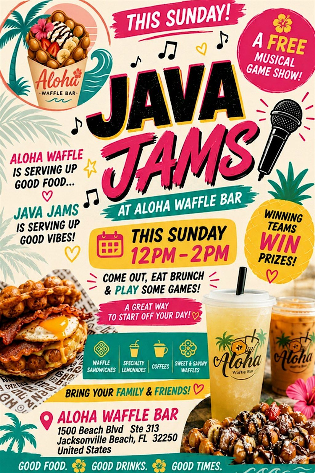 Java Jams, Aloha Waffle Bar, Jacksonville Beach | AllEvents