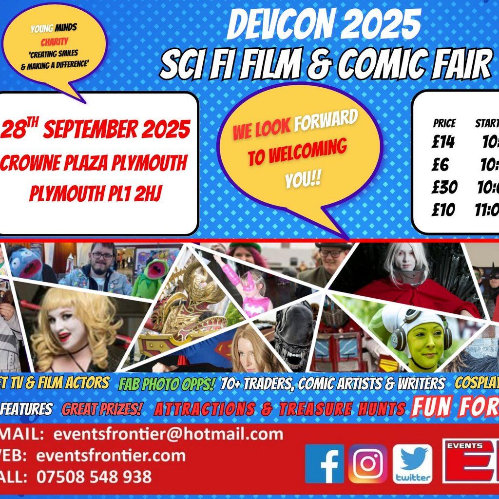 DEVCON Sci-fi toy film & comic fair, 28 September | Event in Plymouth | AllEvents