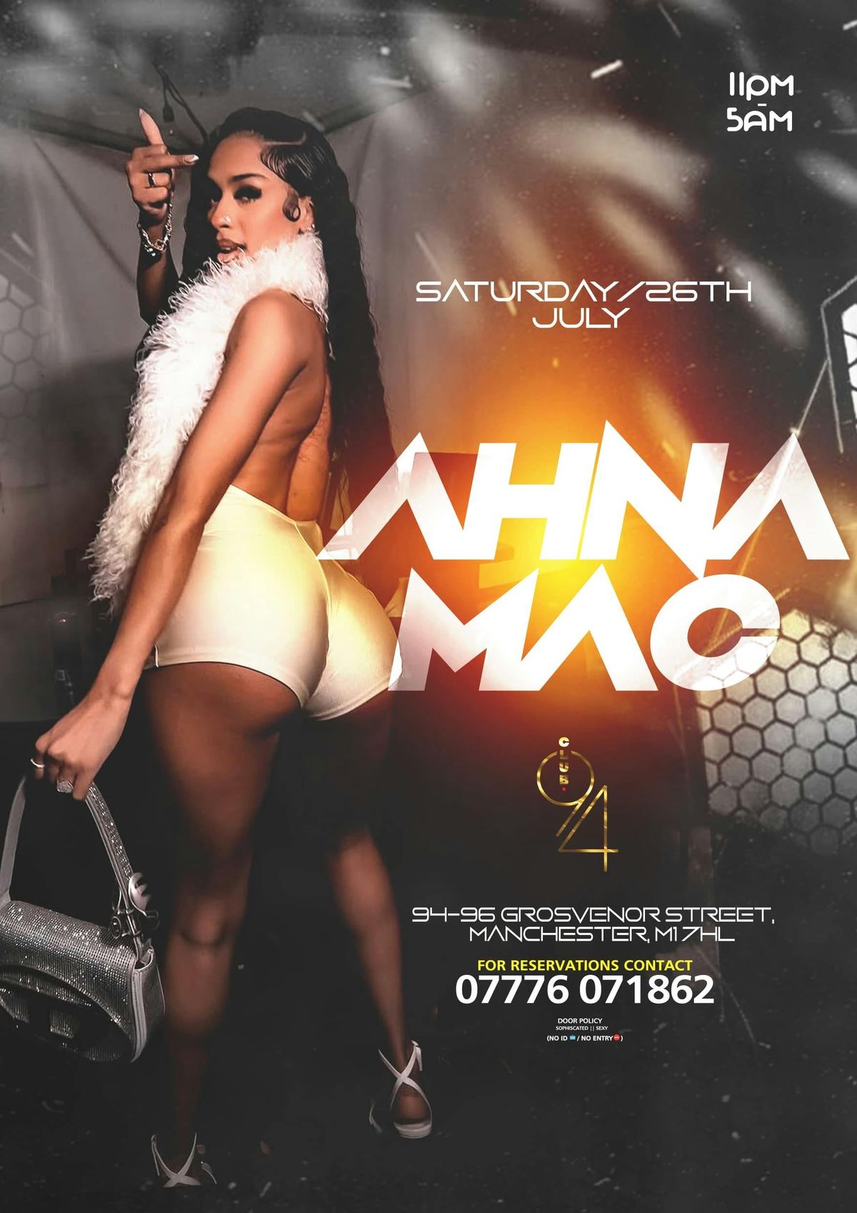 AHNA MAC , 26 July | Event in Manchester | AllEvents