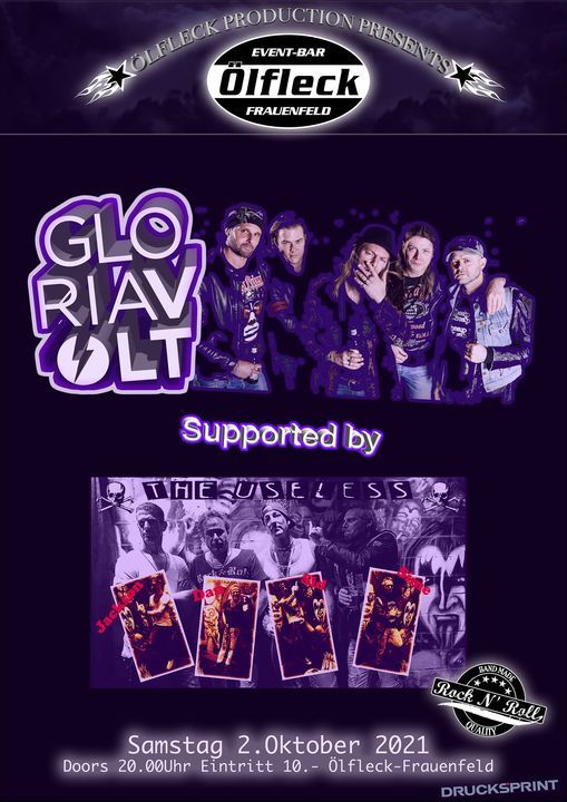 Olfleck Gloria Volt Useless Olfleck Event Bar Frauenfeld October 2 2021 Allevents In