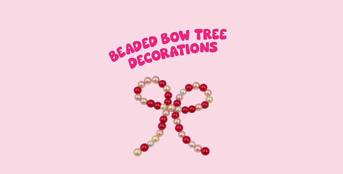 Make your own beaded bow tree decorations, Green Jam Creatives ...